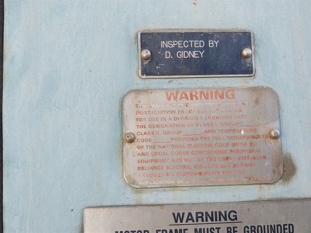 1250HP , 3576 RPM, 2300 Volts, Reliance Electric Motor