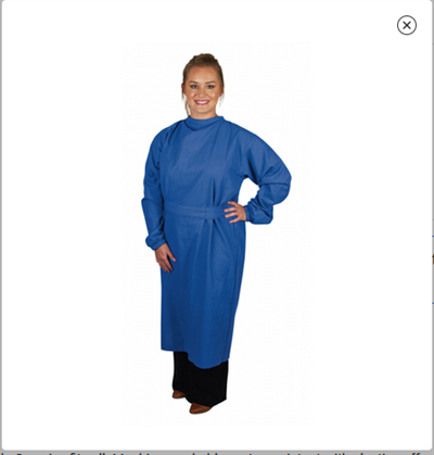 Saddle Back - Cloth Isolation Gowns