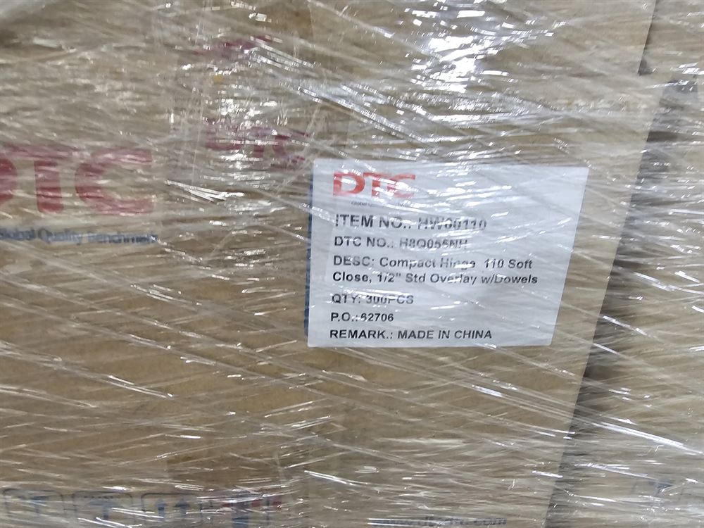 Approx 74 tons of Concealed Cabinet Hinges 1/2" and 1-1/4" - Hardware Resources