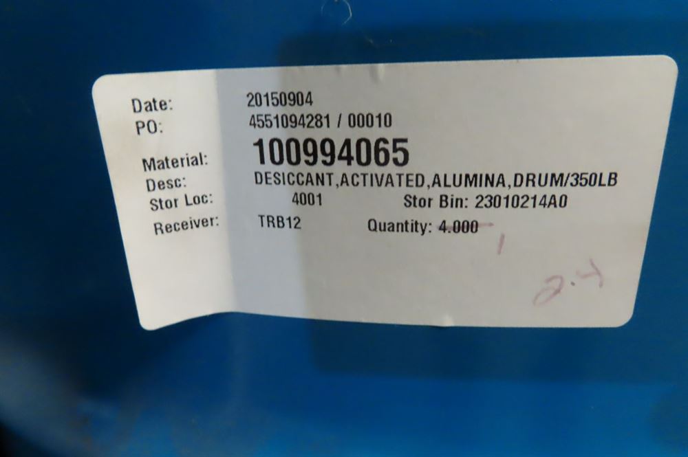 Activated Alumina Lot 