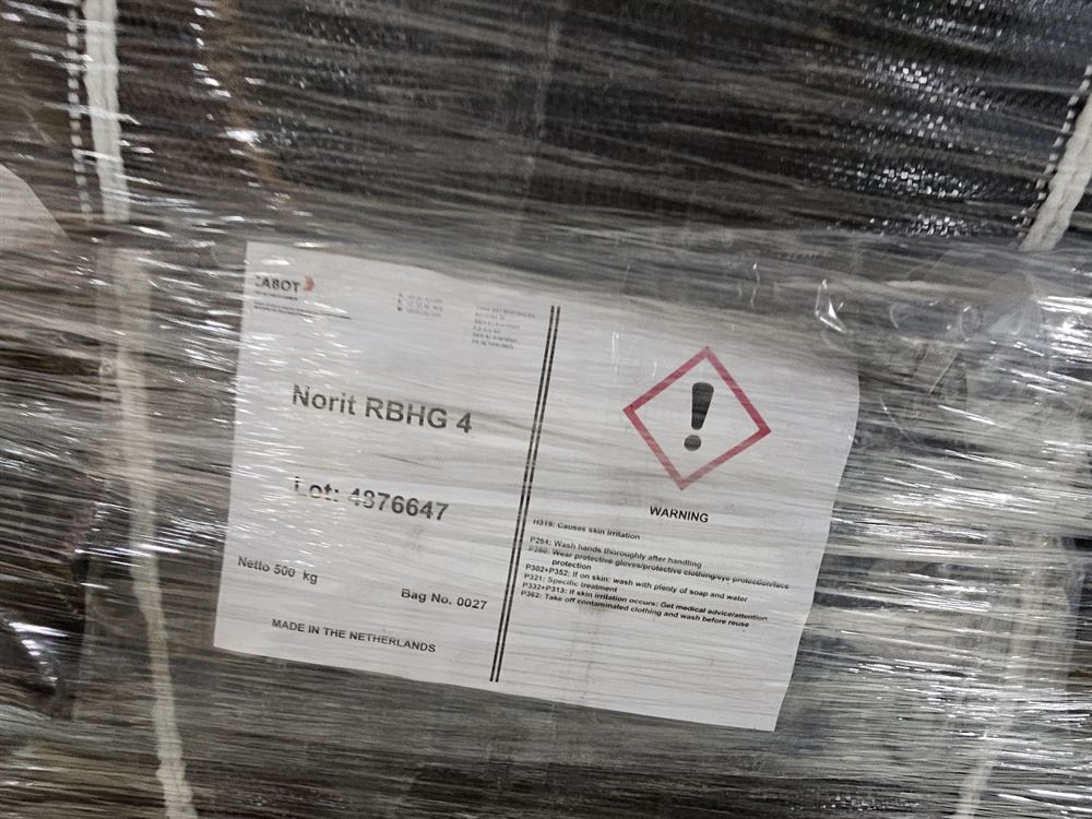 Activated Carbon,  72 tons