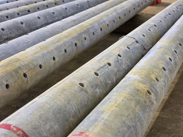 Spun Concrete Two Section Poles, 45/50/65ft, 522 count, Valmont Inc