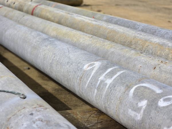 Spun Concrete Two Section Poles, 45/50/65ft, 522 count, Valmont Inc