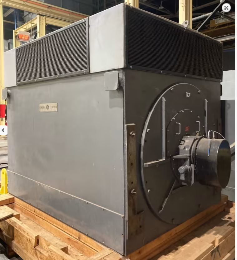 8000HP, 3580 RPM, 4160 Volts AC GE Induction Motor  CCW rotation