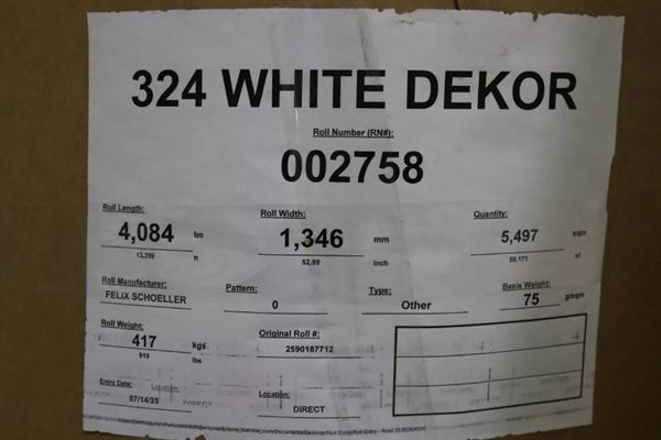 Sunmica/Decor Paper - Approx 50 Tons 48" to 80"