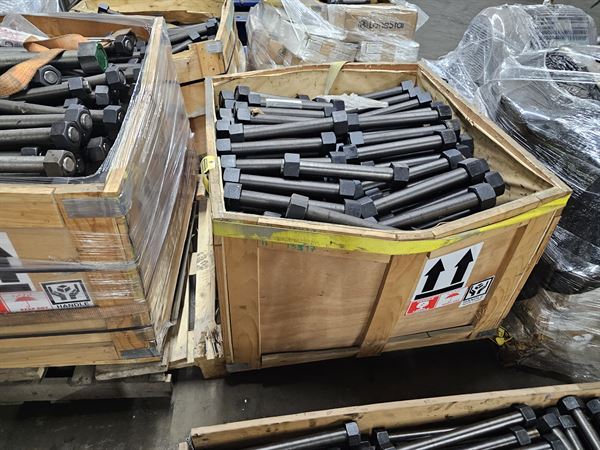 Assorted lot of Large Stud, Bolts, Nuts - Approx 15 Tons