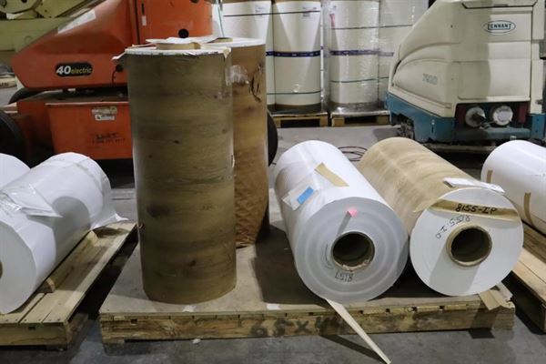 Wood Grain Vinyl Finished Rolls - 39.5" Wide - Approx 100 Tons