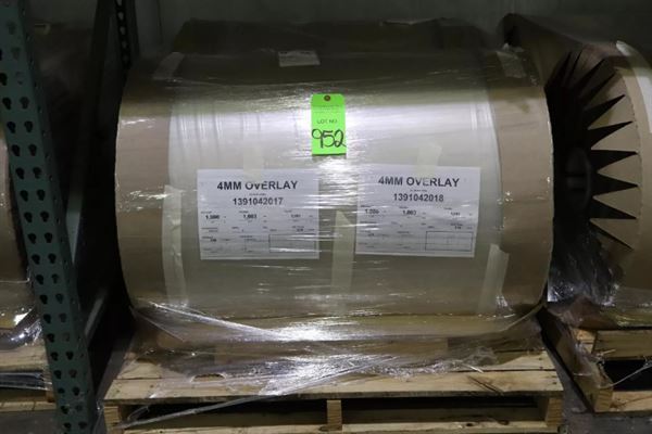 Clear Wear Layer Overlay Rolls 0.016" x 39.5", 3281' Per Roll - 50 Tons
