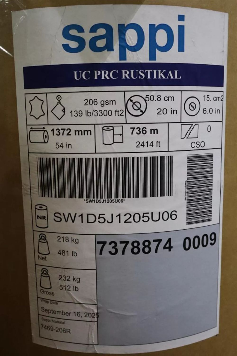Raw Material for Laminate -  Approx 26 Tons