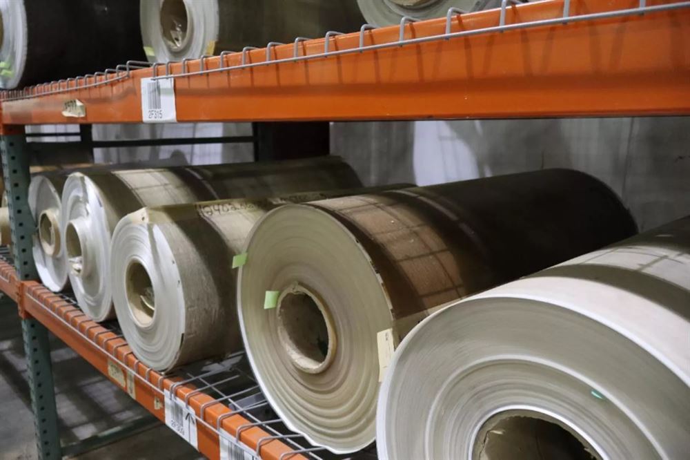 Wood Grain Vinyl Finished Rolls - 39.5" Wide - Approx 100 Tons