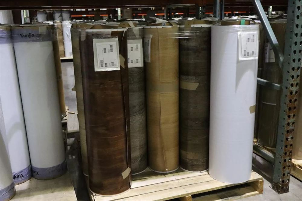 Wood Grain Vinyl UNFINISHED Rolls - 39.5" Wide - Approx 100 Tons