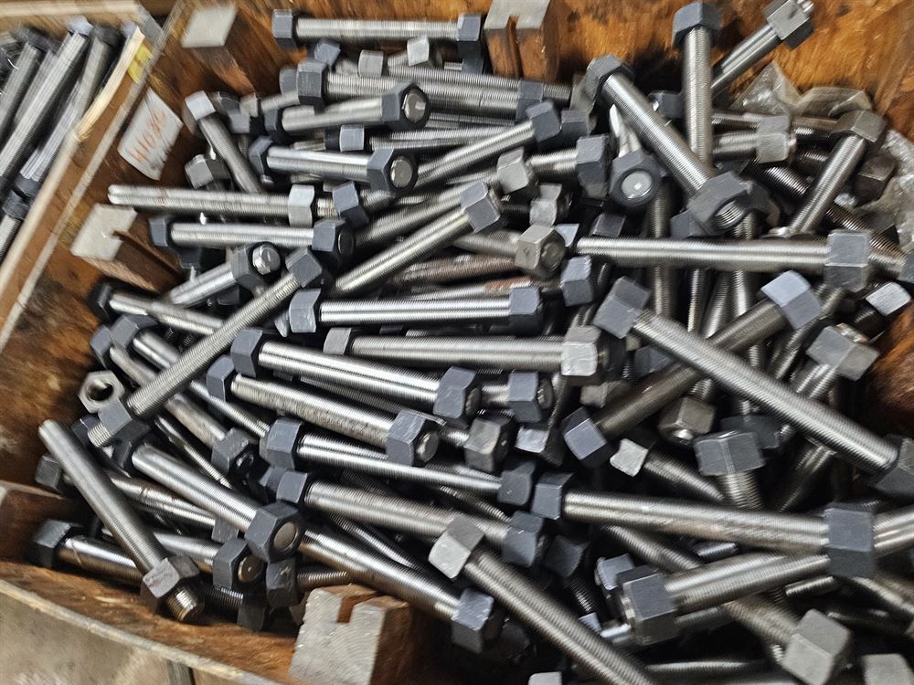 Assorted lot of Large Stud, Bolts, Nuts - Approx 15 Tons
