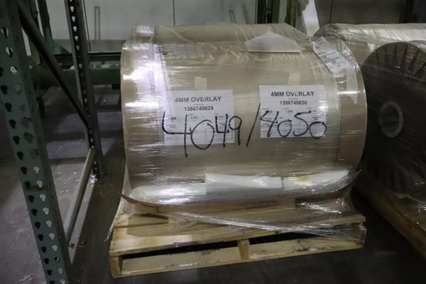 Clear Wear Layer Overlay Rolls 0.016" x 39.5", 3281' Per Roll - 50 Tons