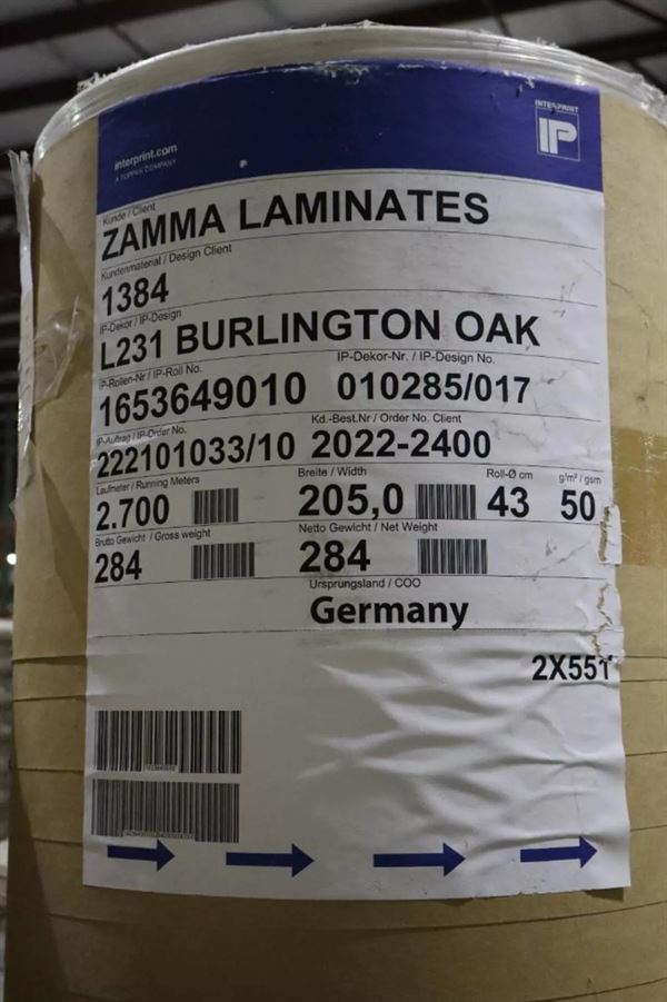 Sunmica/Decor Paper - Approx 50 Tons 48" to 80"