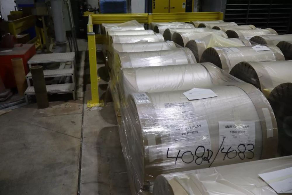 Clear Wear Layer Overlay Rolls 0.016" x 39.5", 3281' Per Roll - 50 Tons