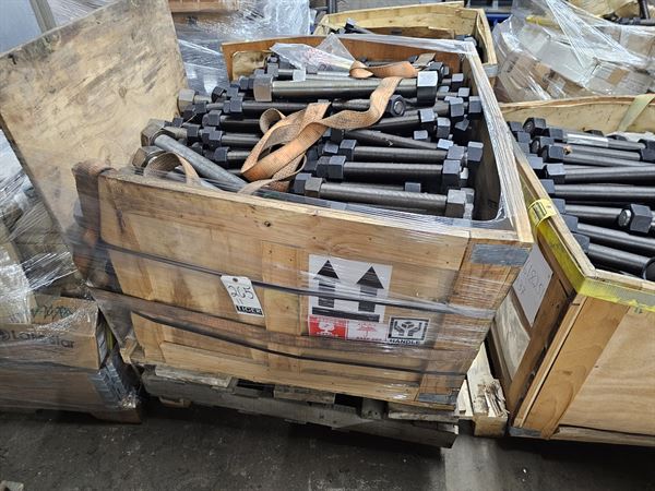 Assorted lot of Large Stud, Bolts, Nuts - Approx 15 Tons