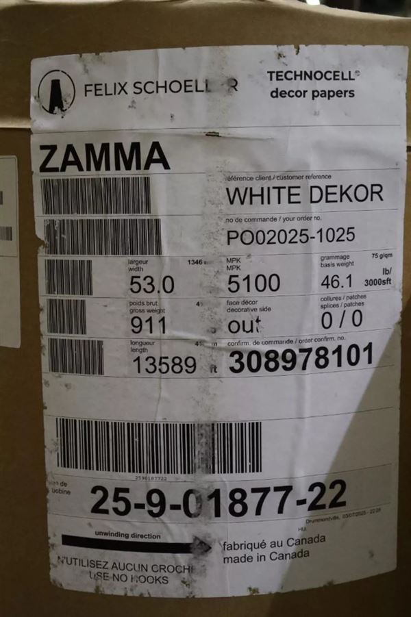 Sunmica/Decor Paper - Approx 50 Tons 48" to 80"