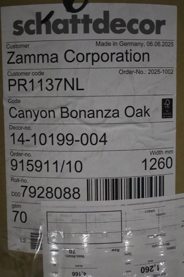 Sunmica/Decor Paper - Approx 50 Tons 48" to 80"