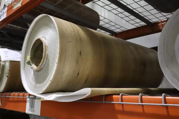 Wood Grain Vinyl Finished Rolls - 39.5" Wide - Approx 100 Tons
