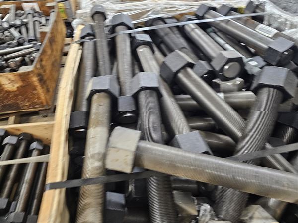 Assorted lot of Large Stud, Bolts, Nuts - Approx 15 Tons