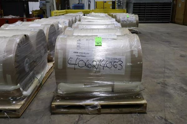 Clear Wear Layer Overlay Rolls 0.016" x 39.5", 3281' Per Roll - 50 Tons