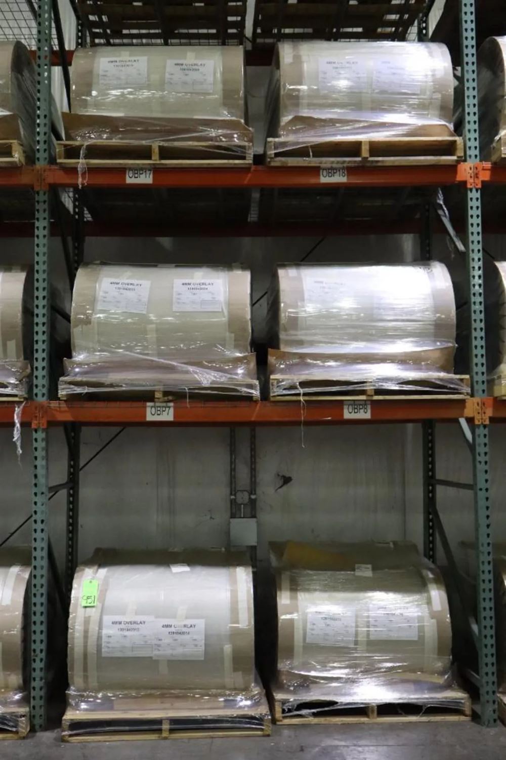 Clear Wear Layer Overlay Rolls 0.016" x 39.5", 3281' Per Roll - 50 Tons
