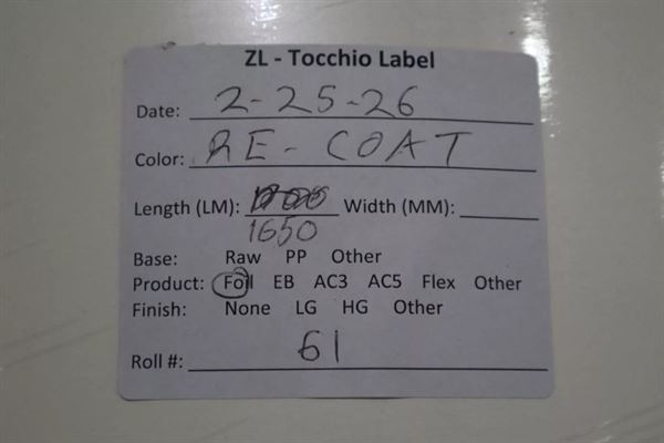 Raw Material for Laminate -  Approx 26 Tons