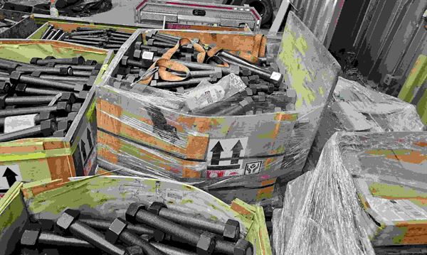 Assorted lot of Large Stud, Bolts, Nuts - Approx 15 Tons