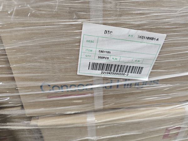 Approx 74 tons of Concealed Cabinet Hinges 1/2" and 1-1/4" - Hardware Resources